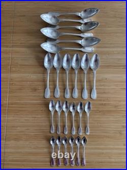 Ménagère métal argenté CHRISTOFLE Modele Chinon 6 Personnes 39 Pieces