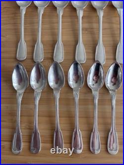 Ménagère métal argenté CHRISTOFLE Modele Chinon 6 Personnes 39 Pieces