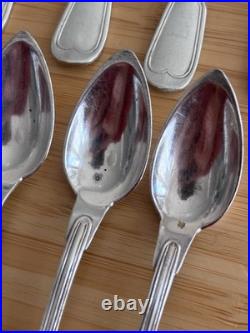 Ménagère métal argenté CHRISTOFLE Modele Chinon 6 Personnes 39 Pieces