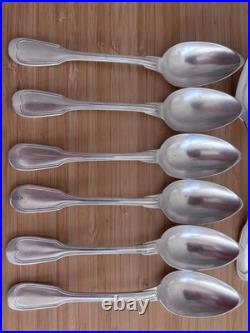Ménagère métal argenté CHRISTOFLE Modele Chinon 6 Personnes 39 Pieces