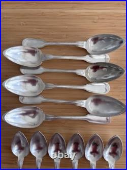 Ménagère métal argenté CHRISTOFLE Modele Chinon 6 Personnes 39 Pieces