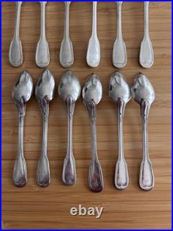 Ménagère métal argenté CHRISTOFLE Modele Chinon 6 Personnes 39 Pieces