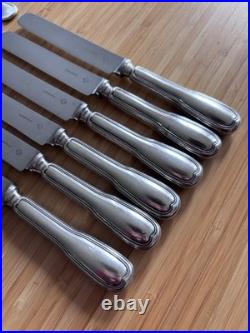 Ménagère métal argenté CHRISTOFLE Modele Chinon 6 Personnes 39 Pieces