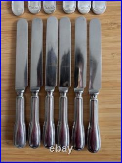 Ménagère métal argenté CHRISTOFLE Modele Chinon 6 Personnes 39 Pieces