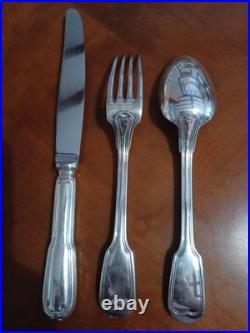 Ménagère métal argenté Christofle Modele Chinon 6 Personnes 36 Pieces