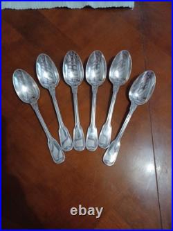 Ménagère métal argenté Christofle Modele Chinon 6 Personnes 36 Pieces