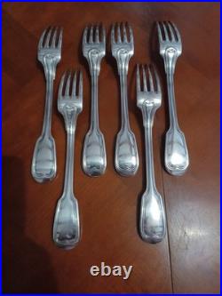 Ménagère métal argenté Christofle Modele Chinon 6 Personnes 36 Pieces