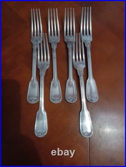 Ménagère métal argenté Christofle Modele Chinon 6 Personnes 36 Pieces