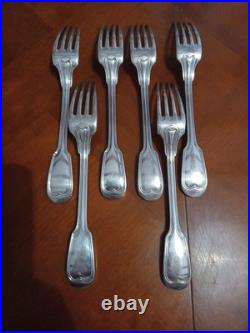 Ménagère métal argenté Christofle Modele Chinon 6 Personnes 36 Pieces