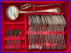 Ménagère métal argenté Christofle modèle Spatours poinçon CC 36 pièces