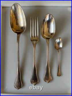 Ménagère métal argenté Christofle modèle Spatours poinçon CC 36 pièces