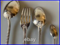 Ménagère métal argenté Christofle modèle Spatours poinçon CC 36 pièces