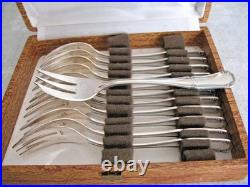 Ménagère métal argenté Ercuis modèle VALENÇAY 61 Pièces. TBE