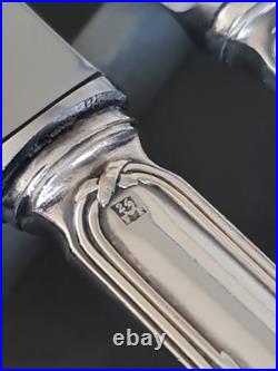 Ménagère métal argenté Frionnet François 24 Couteaux modèle Service Ruban