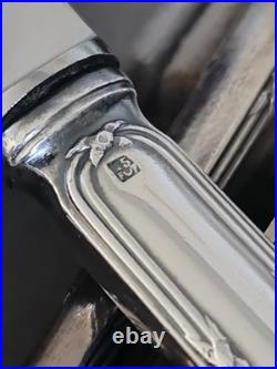 Ménagère métal argenté Frionnet François 24 Couteaux modèle Service Ruban