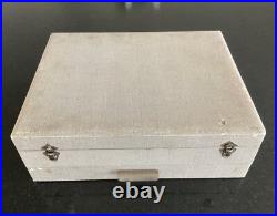 Ménagère métal argenté modèle Art Déc 61 pièces