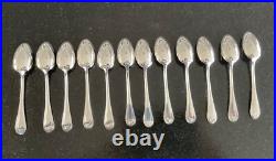 Ménagère métal argenté modèle Art Déc 61 pièces