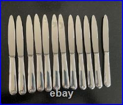 Ménagère métal argenté modèle Art Déc 61 pièces