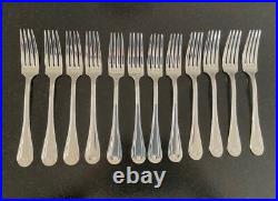 Ménagère métal argenté modèle Art Déc 61 pièces