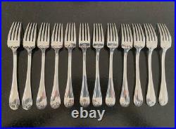 Ménagère métal argenté modèle Art Déc 61 pièces