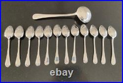 Ménagère métal argenté modèle Art Déc 61 pièces