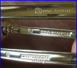 Ménagère métal inox argenté modèle Coquille 36 pièces manque 1 fourchette