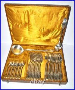 Ménagère set 34 couverts de table Empire modèle Marie-Louise Orfèvre BOULENGER