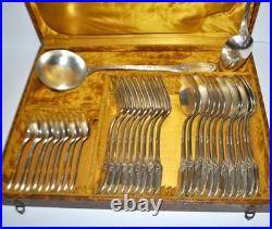 Ménagère set 34 couverts de table Empire modèle Marie-Louise Orfèvre BOULENGER