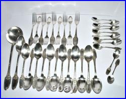 Ménagère set 34 couverts de table Empire modèle Marie-Louise Orfèvre BOULENGER