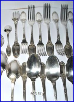 Ménagère set 34 couverts de table Empire modèle Marie-Louise Orfèvre BOULENGER
