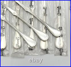 NEUF 12 curette / tirette à homard CHRISTOFLE modèle PERLES métal argenté 18 cm