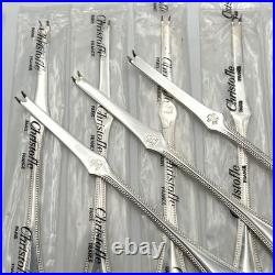 NEUF 12 curette / tirette à homard CHRISTOFLE modèle PERLES métal argenté 18 cm