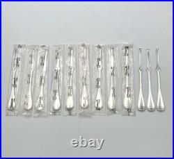 NEUF 12 curette / tirette à homard CHRISTOFLE modèle PERLES métal argenté 18 cm