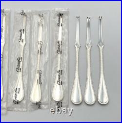 NEUF 12 curette / tirette à homard CHRISTOFLE modèle PERLES métal argenté 18 cm