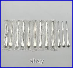 NEUF 12 curette / tirette à homard CHRISTOFLE modèle PERLES métal argenté 18 cm