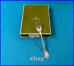 NEUF 6 fourchettes a gâteaux CHRISTOFLE modèle MARLY métal argenté 15,5 cm 1