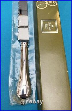 NEUF couteau à pain CHRISTOFLE modèle FIDELIO métal argenté couvert service
