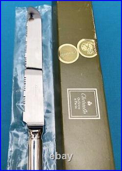 NEUF couteau à pain CHRISTOFLE modèle FIDELIO métal argenté couvert service
