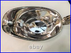 NEUVE saucière CHRISTOFLE métal argenté Modèle VIBRATIONS sauce Plat Table Boite
