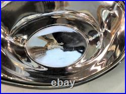 NEUVE saucière CHRISTOFLE métal argenté Modèle VIBRATIONS sauce Plat Table Boite