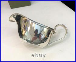 NEUVE saucière CHRISTOFLE métal argenté Modèle VIBRATIONS sauce Plat Table Boite