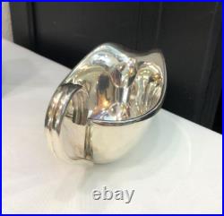 NEUVE saucière CHRISTOFLE métal argenté Modèle VIBRATIONS sauce Plat Table Boite