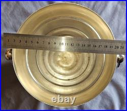 Orfèvre C D Seau à Champagne vintage en métal argenté modèle style art déco