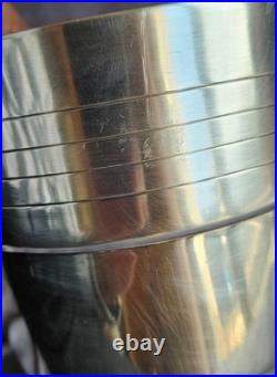 Orfèvre C D Seau à Champagne vintage en métal argenté modèle style art déco