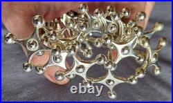 Orfèvrerie ERCUIS 12 porte couteaux en métal argenté modèle Croix & boules