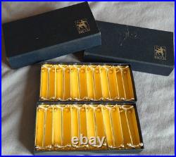 Orfèvrerie ERCUIS 12 porte couteaux en métal argenté modèle Croix & boules