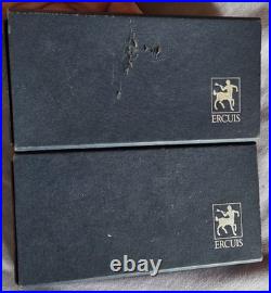 Orfèvrerie ERCUIS 12 porte couteaux en métal argenté modèle Croix & boules