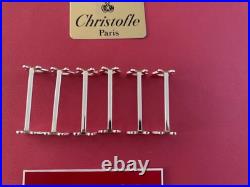 PORTES COUTEAU CHRISTOFLE MODÈLE LYRE METAL ARGENTE TRÈS BEL ÉTAT 7,5x2,5CM