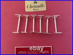 PORTES COUTEAU CHRISTOFLE MODÈLE LYRE METAL ARGENTE TRÈS BEL ÉTAT 7,5x2,5CM