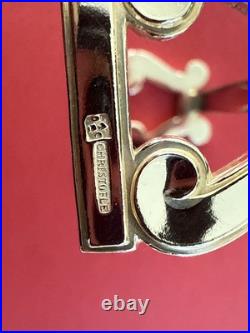 PORTES COUTEAU CHRISTOFLE MODÈLE LYRE METAL ARGENTE TRÈS BEL ÉTAT 7,5x2,5CM